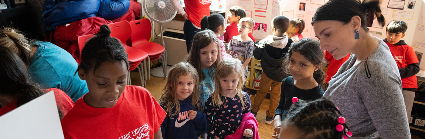 students at a science fair